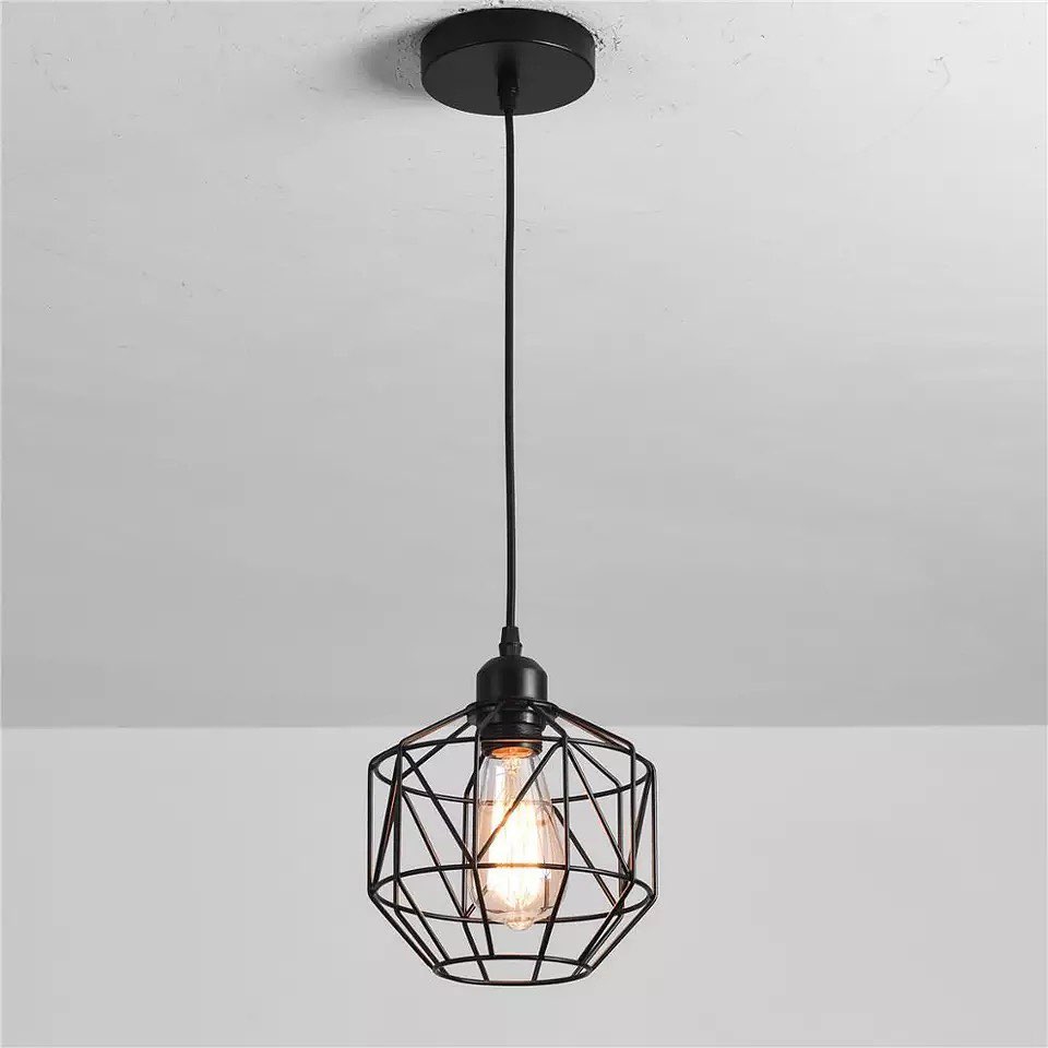 Geometric Cage Pendant Lights