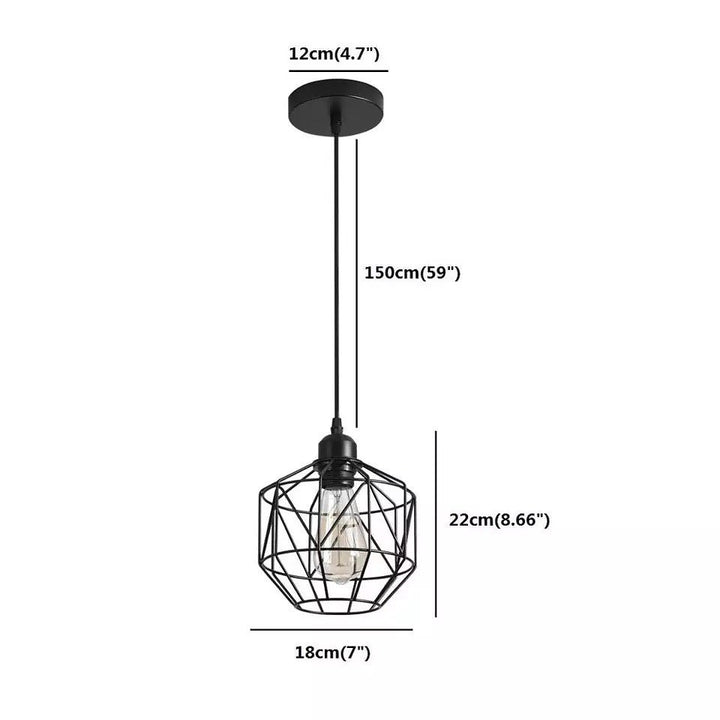 Geometric Cage Pendant Lights