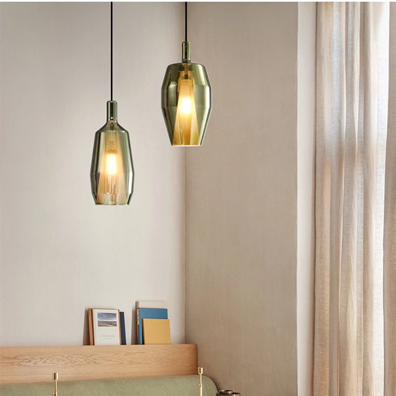 Modern Smoky Glass Pendant Light