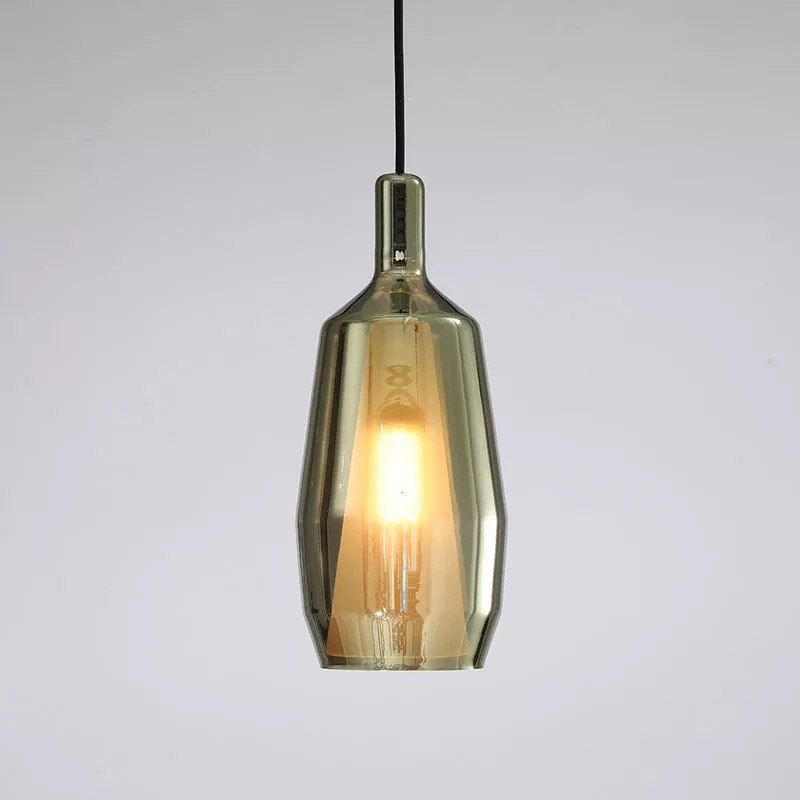 Modern Smoky Glass Pendant Light