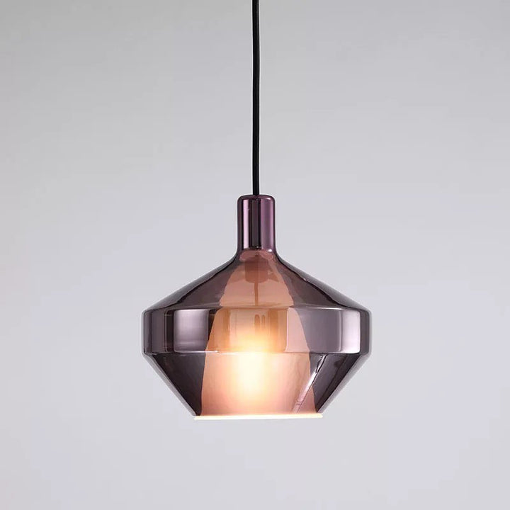 Modern Smoky Glass Pendant Light