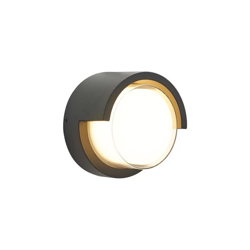 Modern LED Outdoor Wall Light with Circular Design