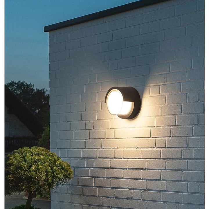 Modern LED Outdoor Wall Light with Circular Design