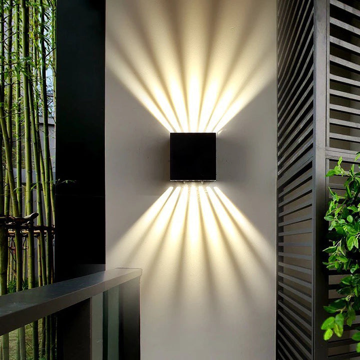 Modern LED Outdoor Wall Light with Dual Beam Effect