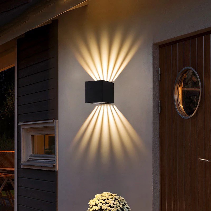 Modern LED Outdoor Wall Light with Dual Beam Effect