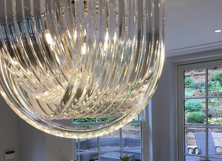 Luxurious Crystal Flush Mount Ceiling Light