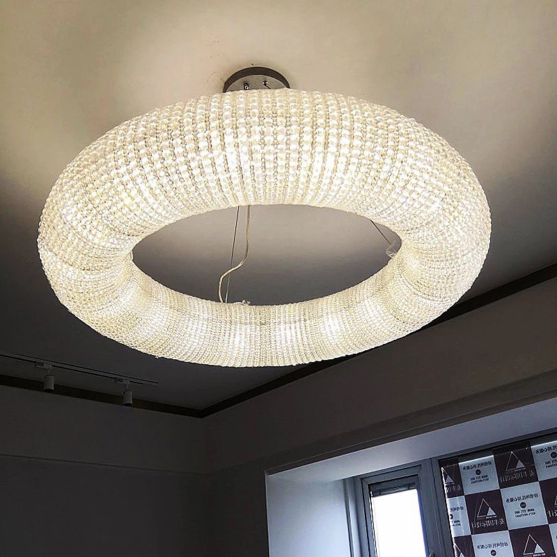 Luxurious Crystal Ring Chandelier