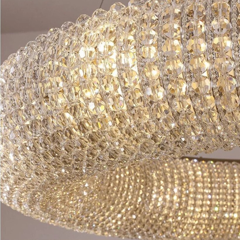 Luxurious Crystal Ring Chandelier