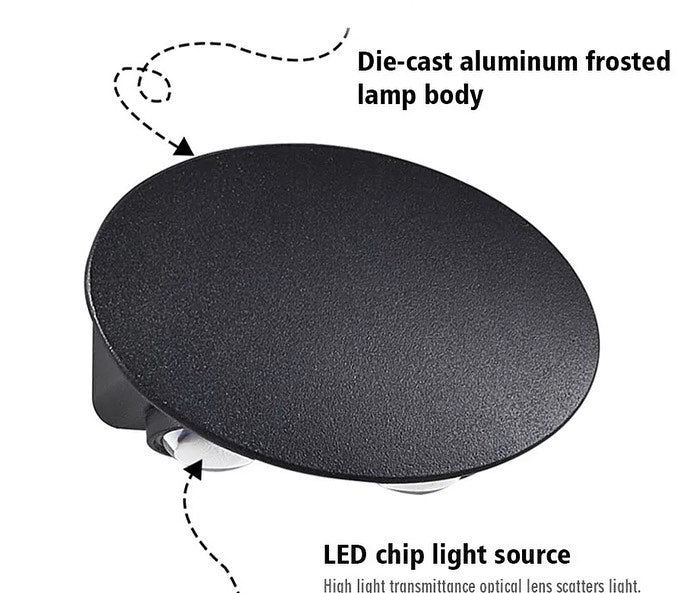 Modern Black LED Wall Light