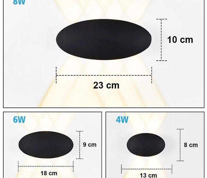 Modern Black LED Wall Light