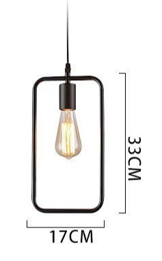 Modern Geometric Pendant Lights with black Finish