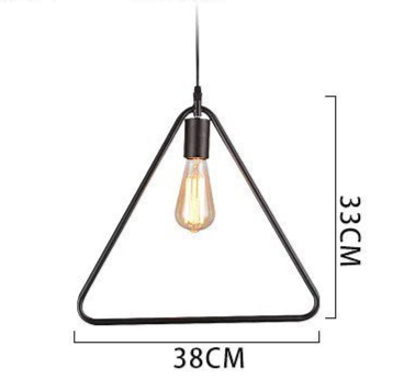 Modern Geometric Pendant Lights with black Finish