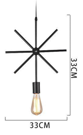 Modern Geometric Pendant Lights with black Finish