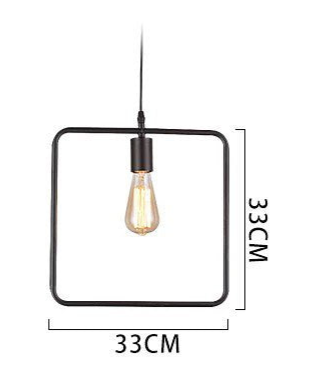 Modern Geometric Pendant Lights with black Finish