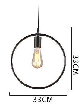 Modern Geometric Pendant Lights with black Finish