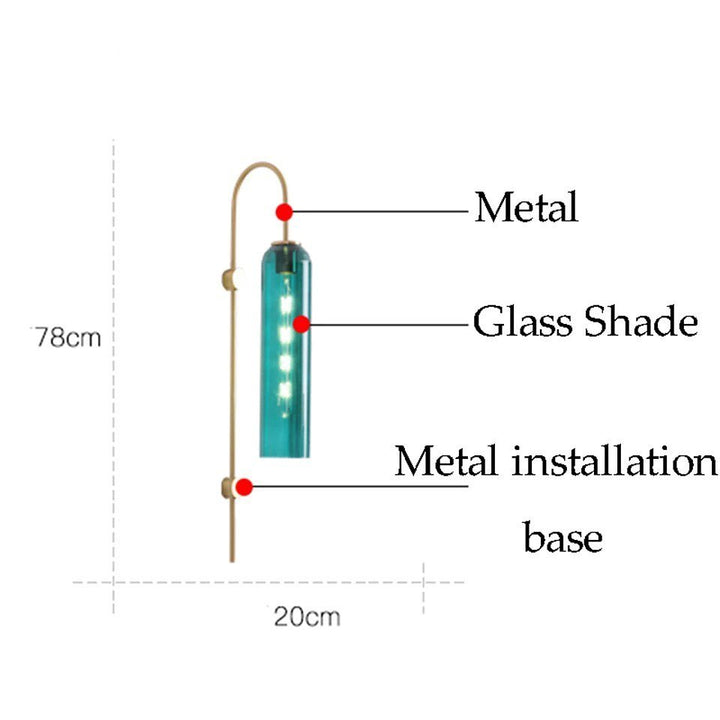 Modern Glass Wall Light