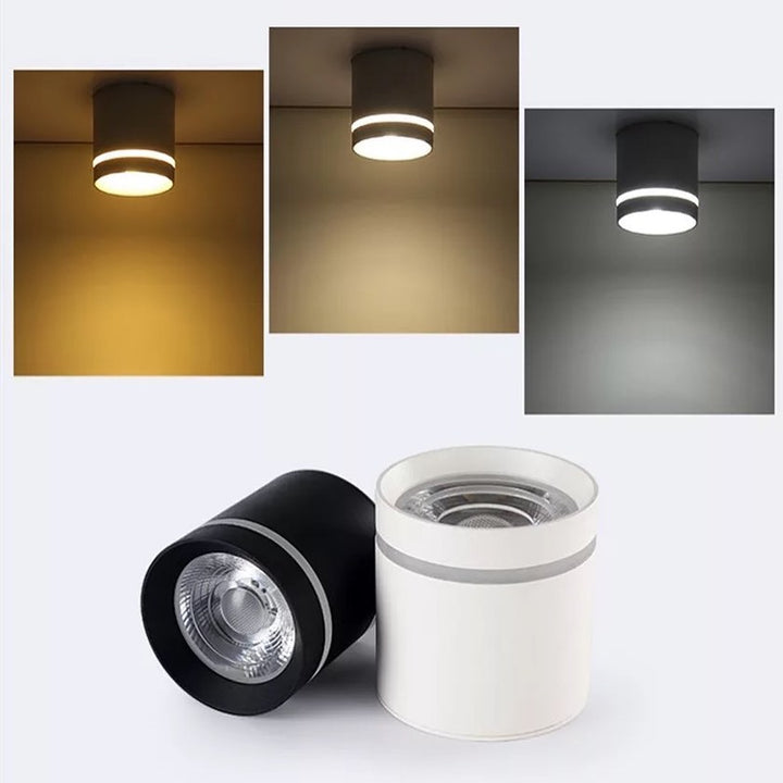 Modern LED Ceiling Spotlights - Sleek Cylindrical Design