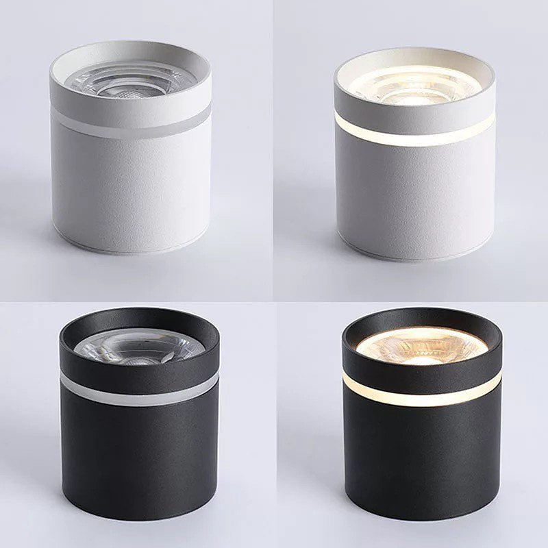 Modern LED Ceiling Spotlights - Sleek Cylindrical Design