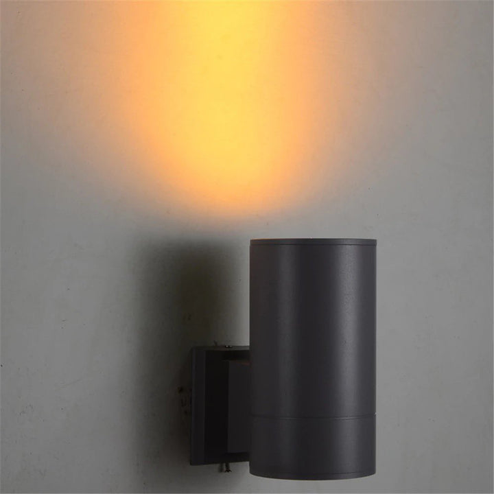 Modern Cylindrical Outdoor Wall Light