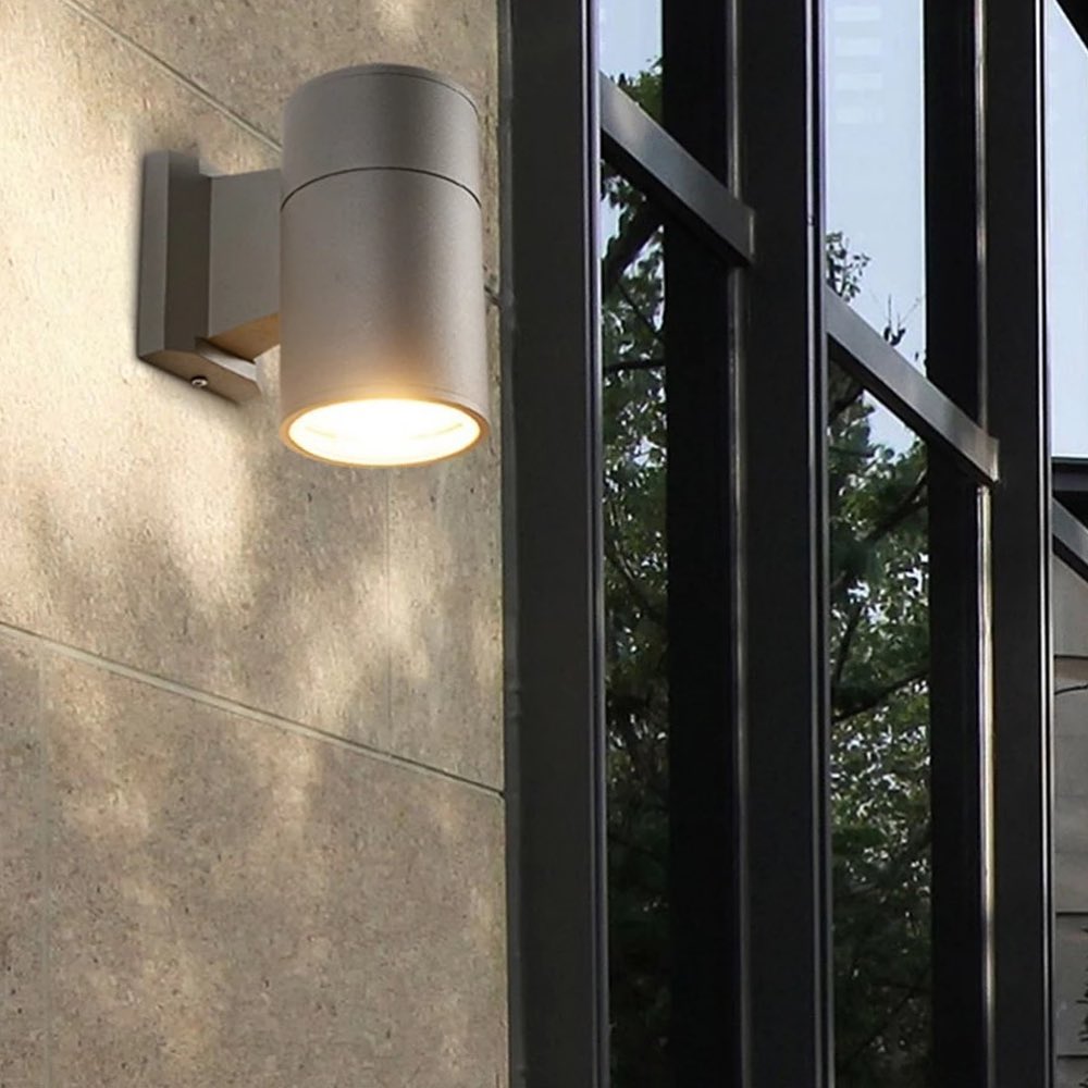 Modern Cylindrical Outdoor Wall Light