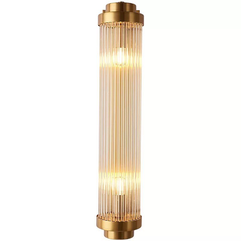 Modern Gold Wall Sconce with Glass Filament Design