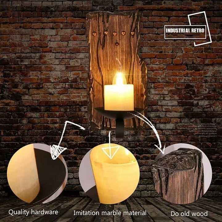 Rustic Wall Lights - Candle Designs