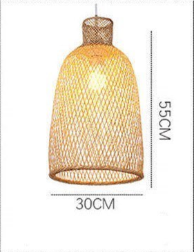 Woven Bamboo Pendant Light Cluster