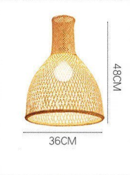 Woven Bamboo Pendant Light Cluster