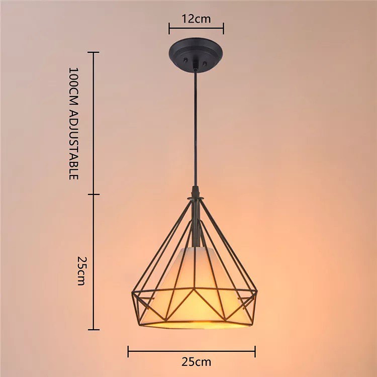 Modern Geometric Wireframe Pendant Lights