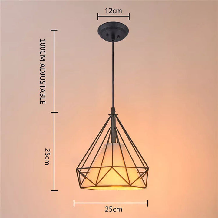 Modern Geometric Wireframe Pendant Lights