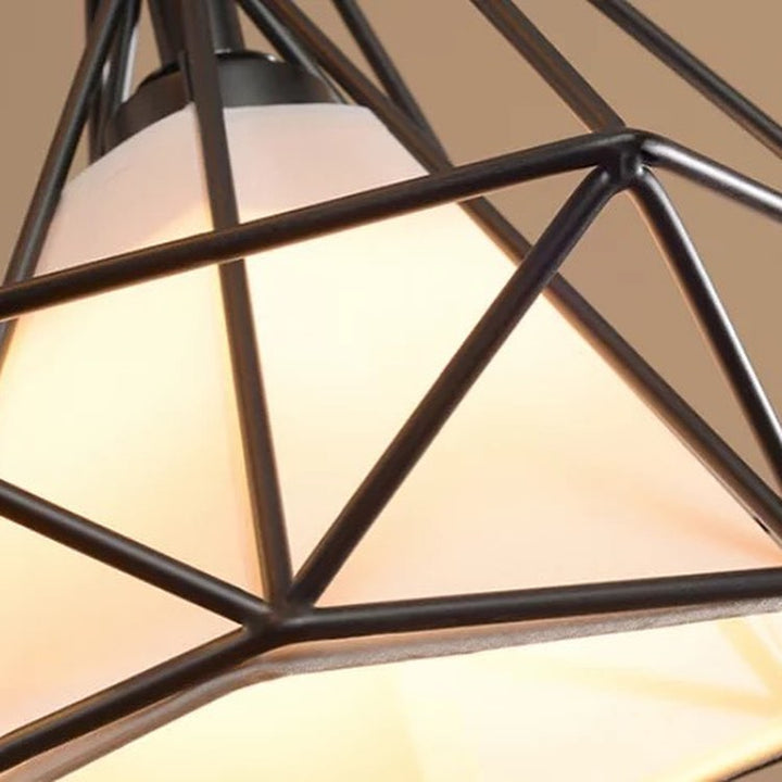 Modern Geometric Wireframe Pendant Lights