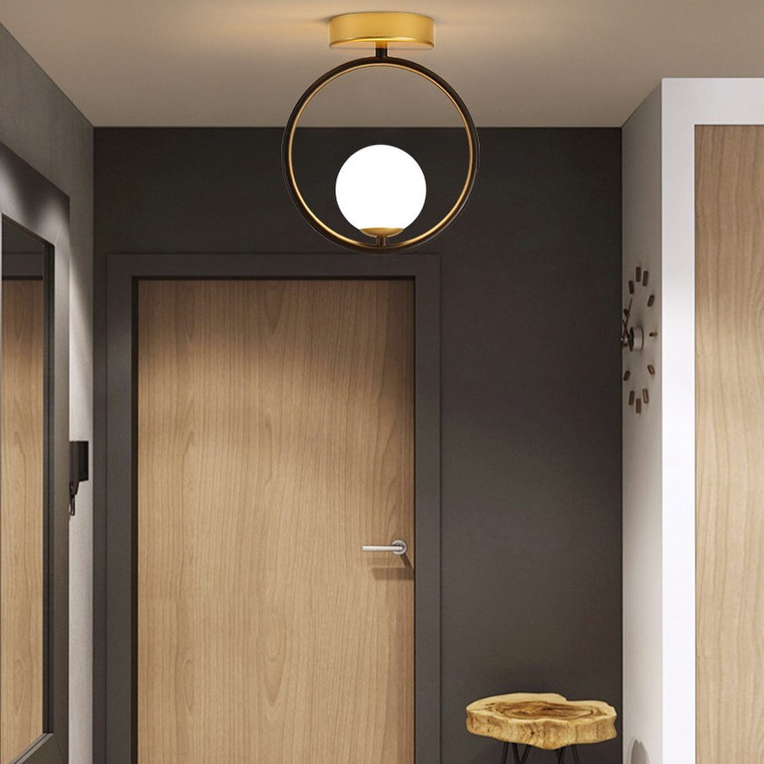 Modern Ceiling Light with Circular Frame