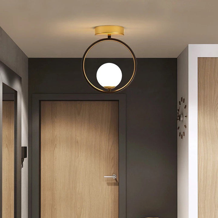 Modern Ceiling Light with Circular Frame