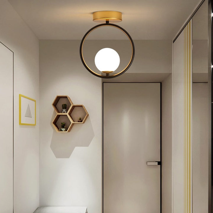 Modern Ceiling Light with Circular Frame