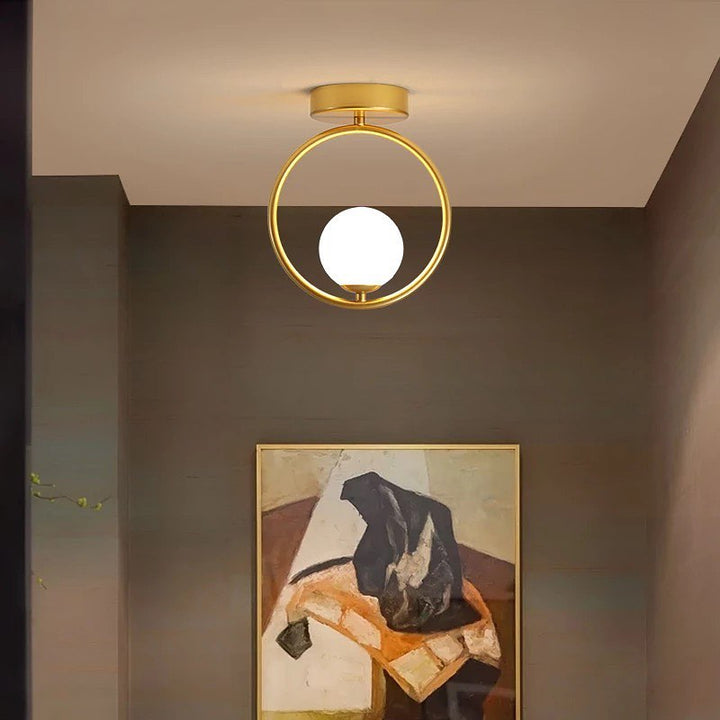 Modern Ceiling Light with Circular Frame