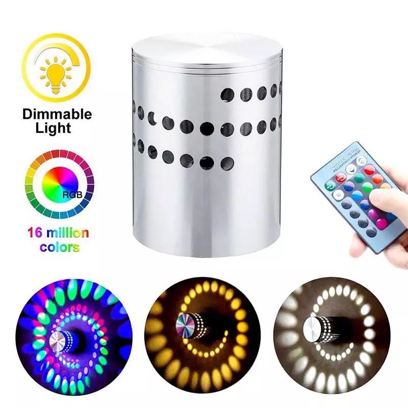 Modern LED Decorative Wall Light with Circular Shadow Effect