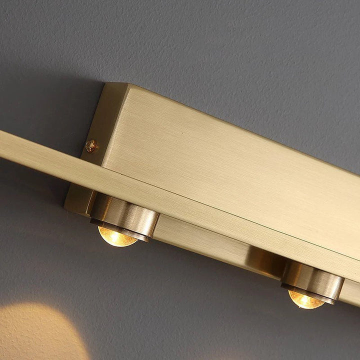 Modern LED Linear Wall Light with Gold Finish