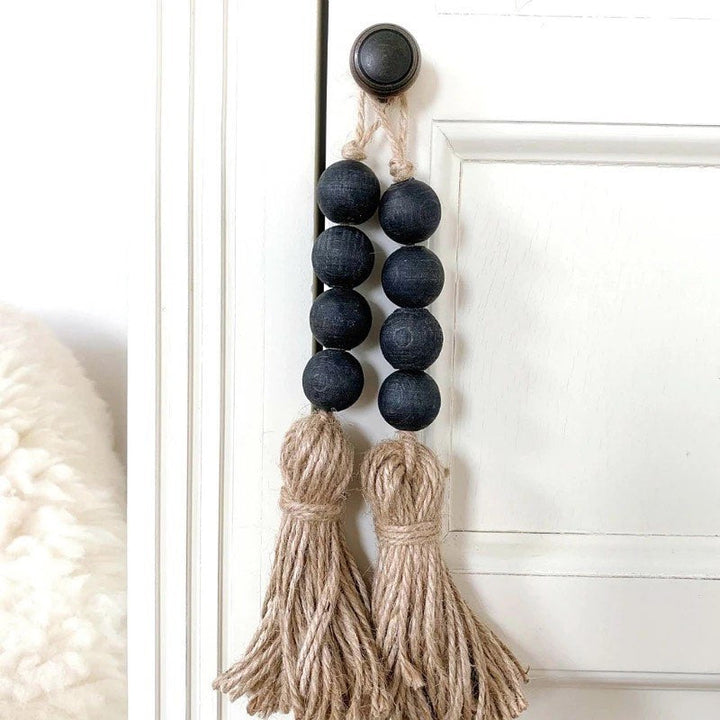 Black Bead Tassel Door Hanger