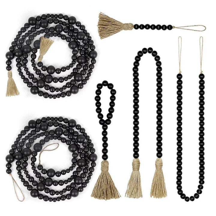 Black Bead Tassel Door Hanger