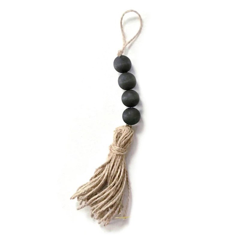 Black Bead Tassel Door Hanger