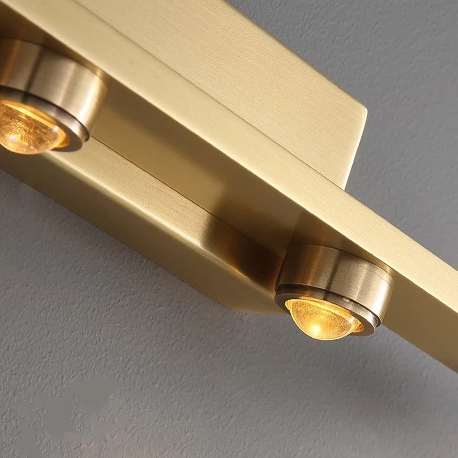 Modern LED Linear Wall Light with Gold Finish