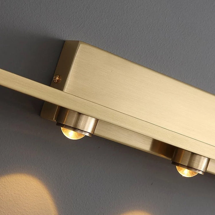 Modern LED Linear Wall Light with Gold Finish