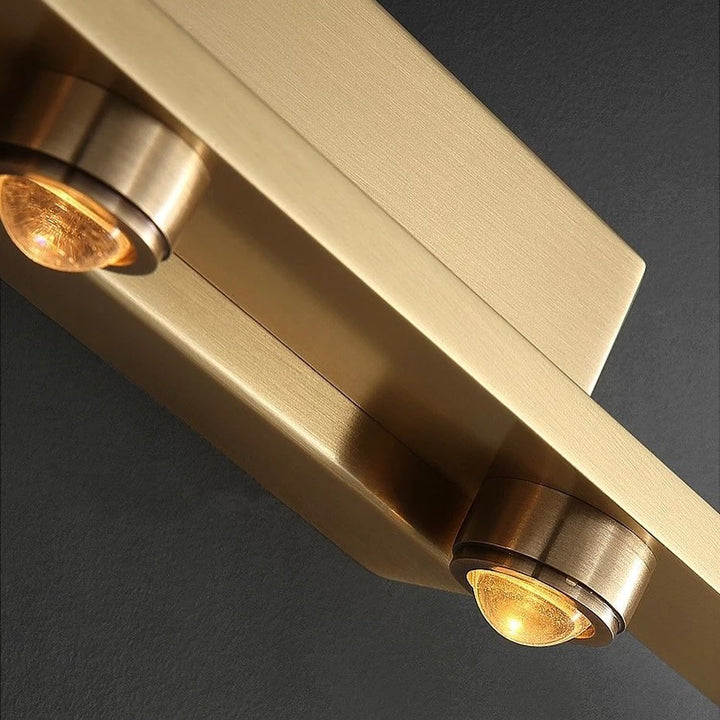 Modern LED Linear Wall Light with Gold Finish