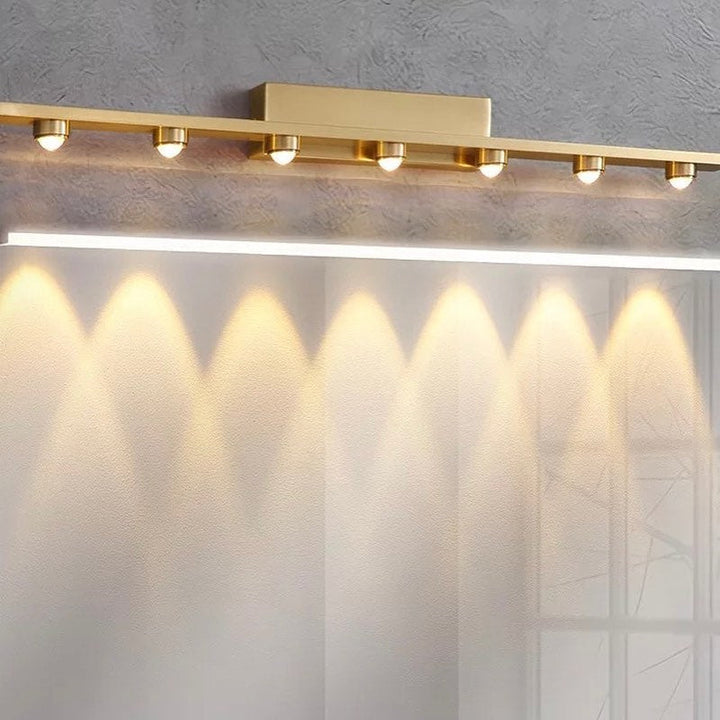 Modern LED Linear Wall Light with Gold Finish