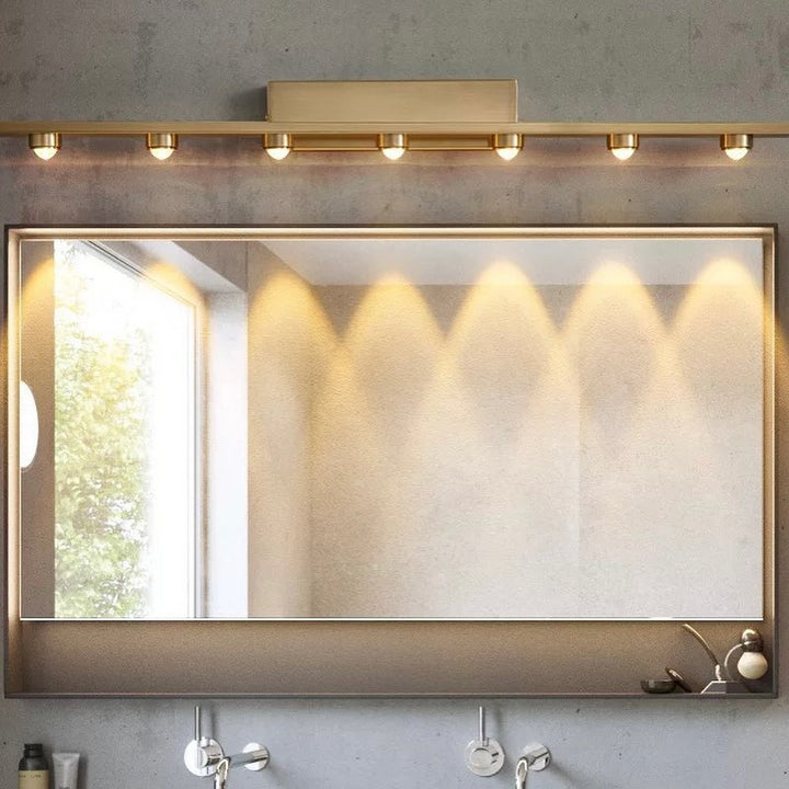 Modern LED Linear Wall Light with Gold Finish