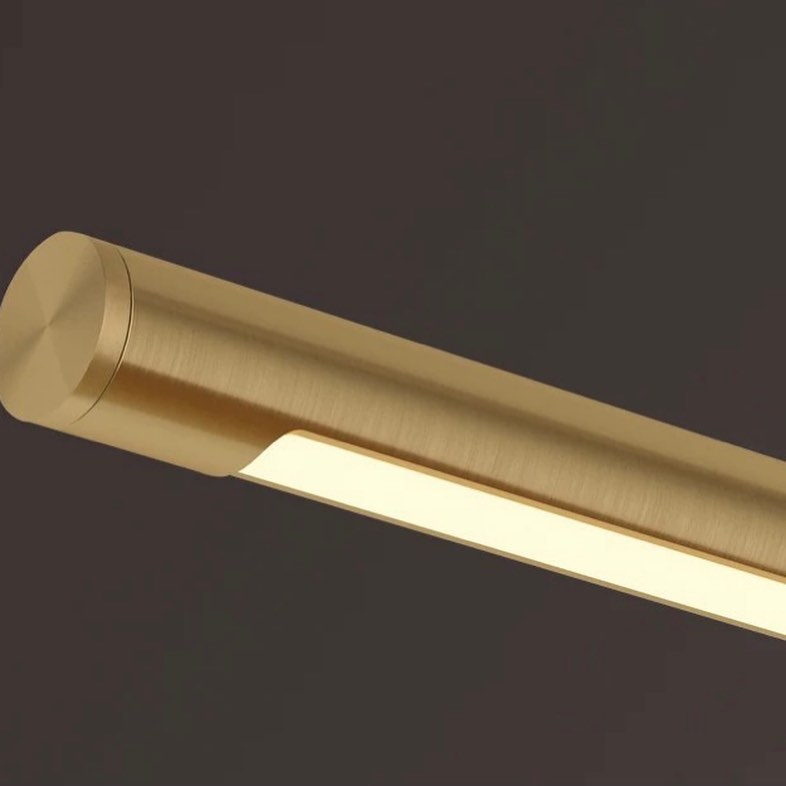 Modern LED Bathroom Wall Light with Gold Finish