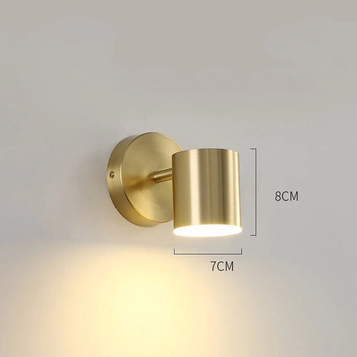 Modern LED Adjustable Wall Light with Gold Finish