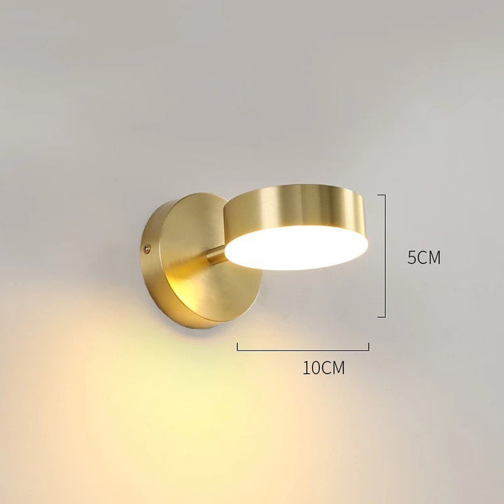 Modern LED Adjustable Wall Light with Gold Finish