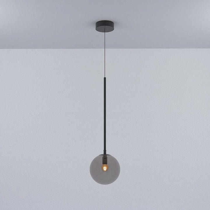 Modern Pendant Light with Gold Finish and Globe Shade