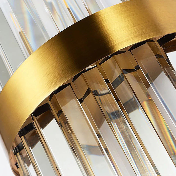 Luxury Wall Light with Layered Glass and Gold Finish